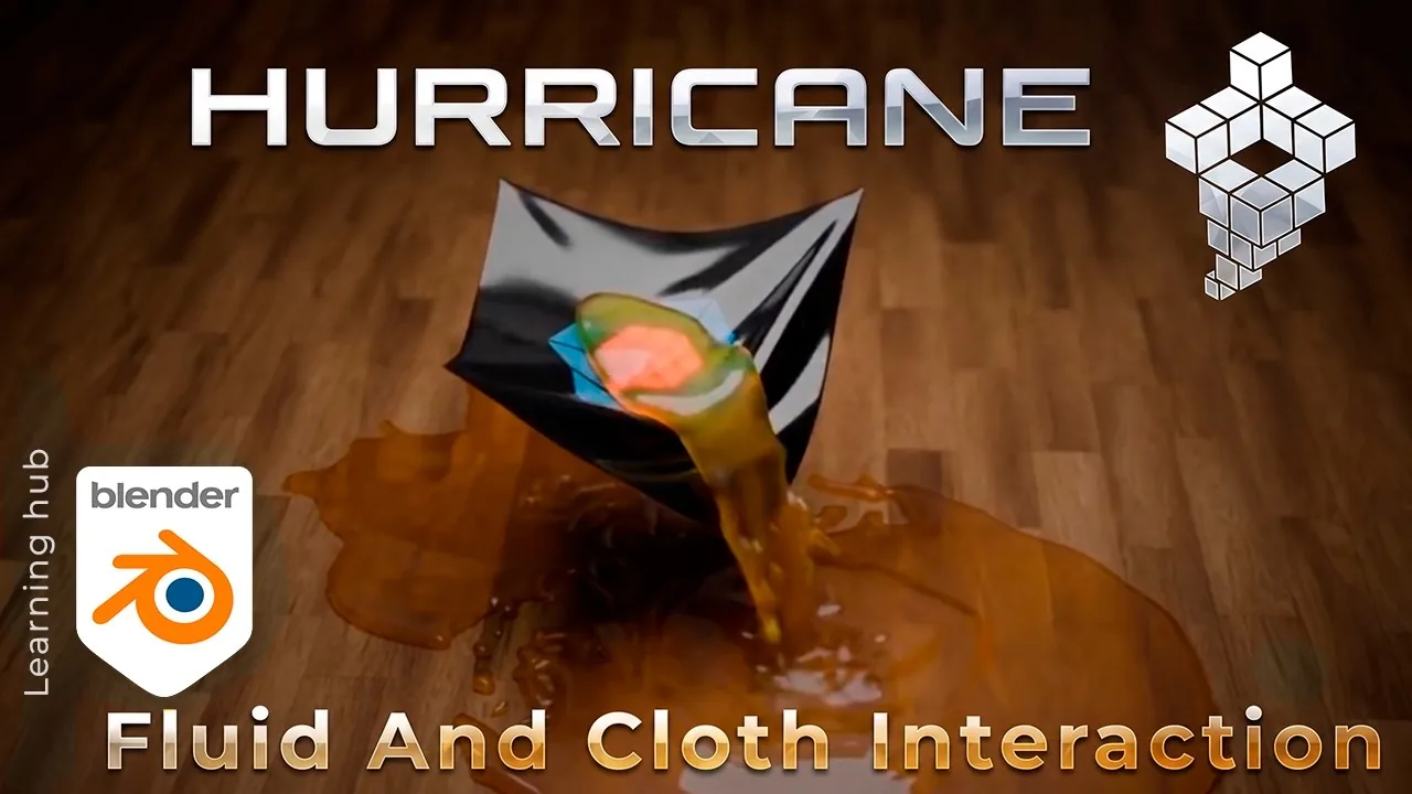 Tutorial: Fluid and Cloth Interaction in Hurricane (Blender 5.2)
