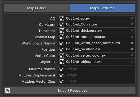 Baked maps